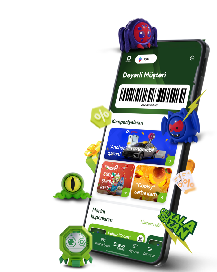 Yeni Bravo mobil tətbiqi elə indi yüklə!