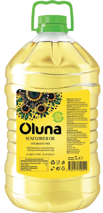 "Oluna" günəbaxan yağı 5 l